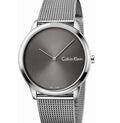  Shop Authentic Calvin Klein Minimal Grey Dial Silver Mesh Bracelet Watch for Men - K3M211Y3 - Luxxuri