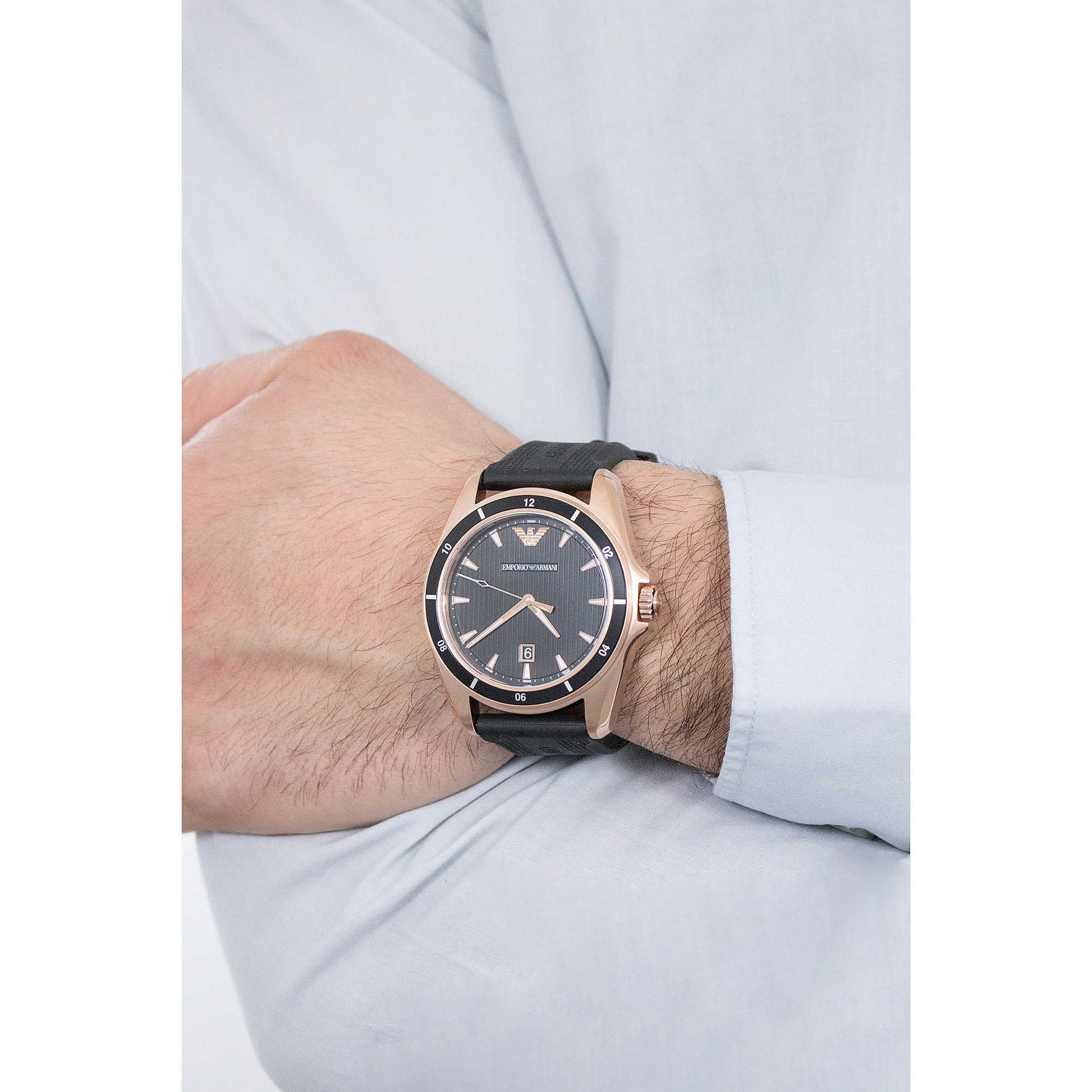  Shop Authentic Emporio Armani Sport Quartz Black Dial Black Rubber Strap Watch For Men - AR11101 - Luxxuri