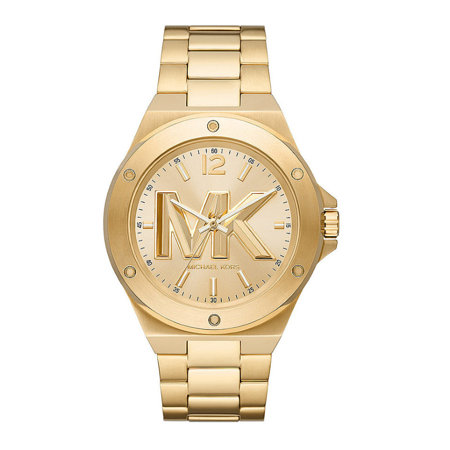  Shop Authentic Michael Kors Lennox Three-Hand Quartz Gold Dial Gold Steel Strap Watch For Men - MK8939 - Luxxuri