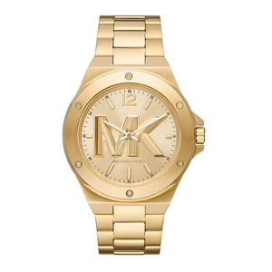  Shop Authentic Michael Kors Lennox Three-Hand Quartz Gold Dial Gold Steel Strap Watch For Men - MK8939 - Luxxuri