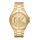  Shop Authentic Michael Kors Lennox Three-Hand Quartz Gold Dial Gold Steel Strap Watch For Men - MK8939 - Luxxuri
