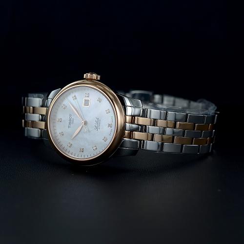  Shop Authentic Tissot Le Locle Automatic Lady Mother of Pearl Dial Two Tone Steel Strap Watch For Women - T006.207.22.116.00 - Luxxuri