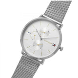 Shop Authentic Tommy Hilfiger Jenna Quartz Silver Dial Silver Mesh Bracelet Watch For Women - 1781942 - Luxxuri