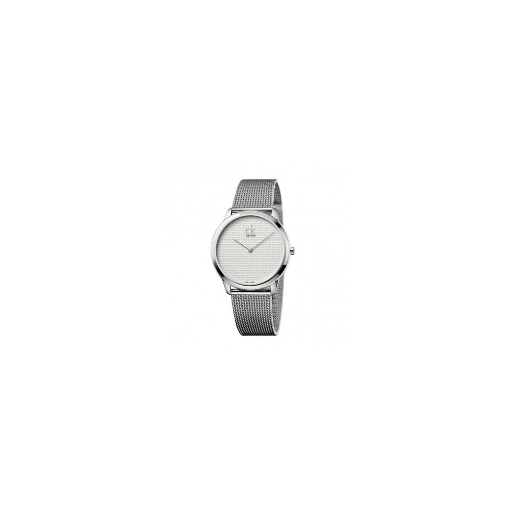  Shop Authentic Calvin Klein Minimal White Dial Silver Mesh Bracelet Watch for Men - K3M2112Y - Luxxuri