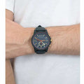  Shop Authentic Armani Exchange Outerbanks Chronograph Blue Dial Blue Silicone Strap Watch For Men - AX1335 - Luxxuri