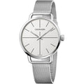  Shop Authentic Calvin Klein Even Quartz White Dial Silver Steel Strap Watch for Women - K7B21126 - Luxxuri