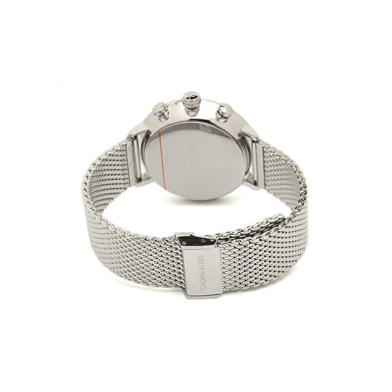  Shop Authentic Calvin Klein High Noon Chronograph Black Dial Silver Mesh Bracelet Watch for Men - K8M27121 - Luxxuri