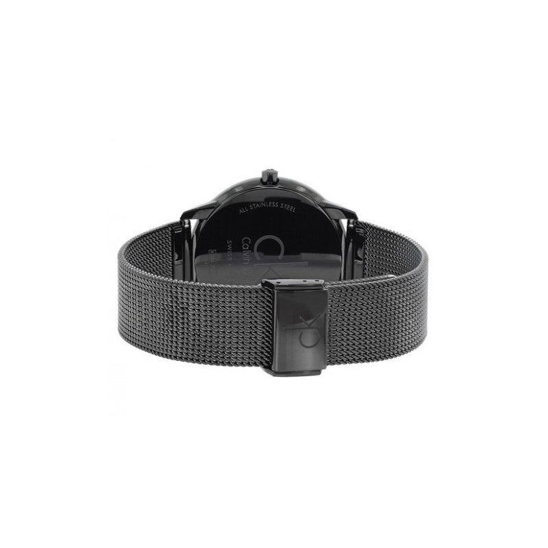  Shop Authentic Calvin Klein Minimal Black Dial Black Mesh Bracelet Watch for Men - K3M514B1 - Luxxuri