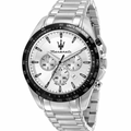  Shop Authentic Maserati Traguardo Chronograph Silver Dial Silver Steel Strap Watch For Men - R8873612049 - Luxxuri
