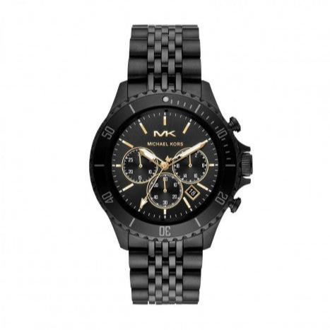  Shop Authentic Michael Kors Bayville Chronograph Black Dial Black Steel Strap Watch For Men - MK8750 - Luxxuri