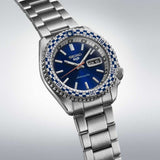  Shop Authentic Seiko 5 Sports Petrol Blue Checker Flag Special Edition Blue Dial Silver Steel Strap Watch For Men - SRPK65K1 - Luxxuri