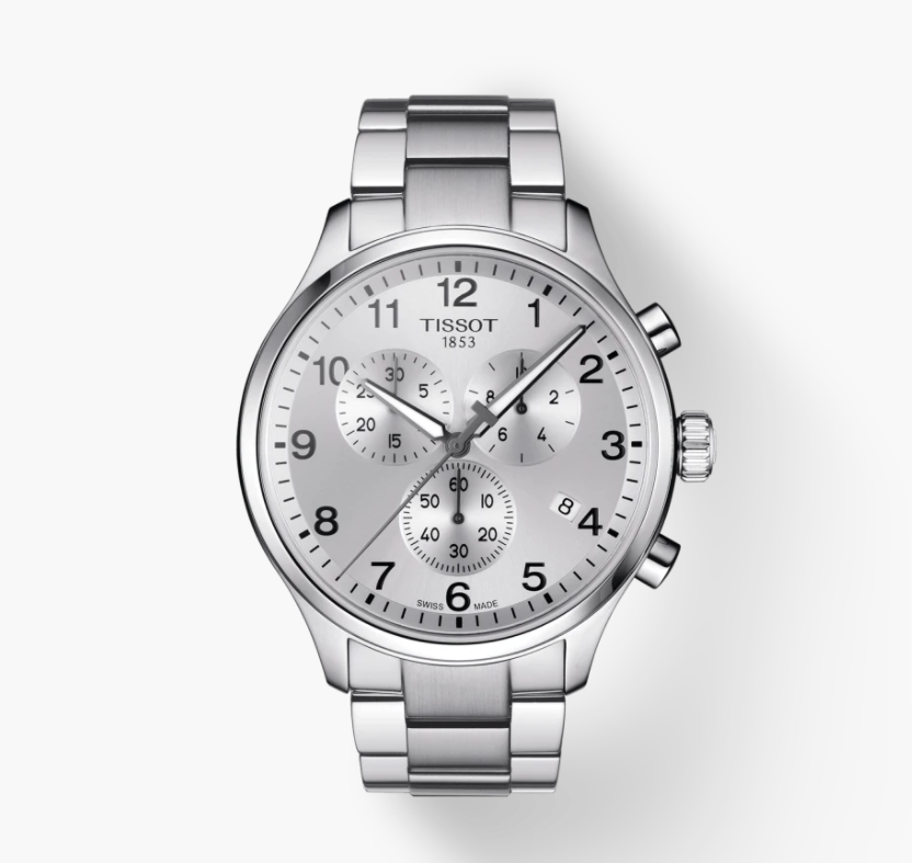  Shop Authentic Tissot Chrono XL Classic Silver Dial Silver Steel Strap Watch For Men - T116.617.11.037.00 - Luxxuri