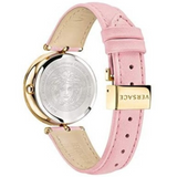  Shop Authentic Versace Palazzo Empire Pink Dial Pink Leather Strap Watch for Women - VCO030017 - Luxxuri