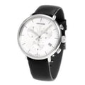  Shop Authentic Calvin Klein High Noon Chronograph White Dial Black Leather Strap Watch for Men - K8M271C6 - Luxxuri
