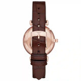  Shop Authentic Emporio Armani Gianni T-Bar Silver Dial Brown Leather Strap Watch For Women - AR11269 - Luxxuri