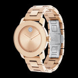  Shop Authentic Movado Bold Rose Gold Dial Rose Gold Steel Strap Watch for Women - 3600086 - Luxxuri