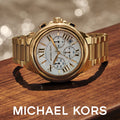  Shop Authentic Michael Kors Camille Chronograph White Dial Gold Steel Strap Watch For Women - MK7270 - Luxxuri