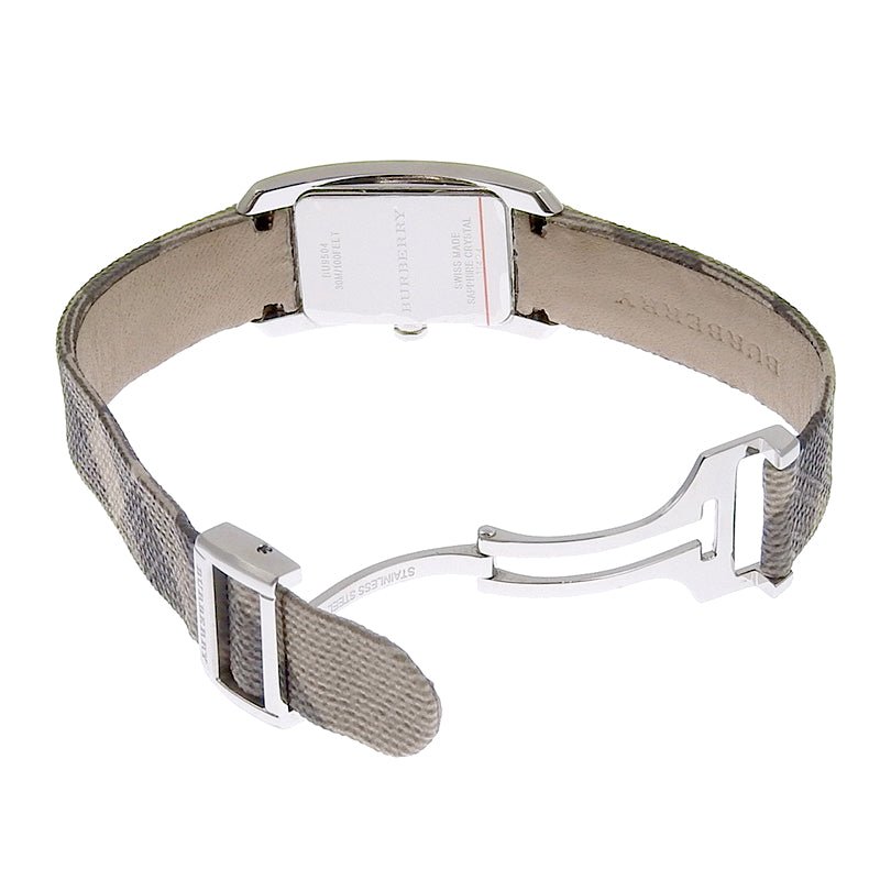  Shop Authentic Burberry The Pioneer Grey Dial Leather Strap Watch for Women - BU9504 - Luxxuri