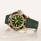  Shop Authentic Breitling Superocean Automatic 42 Green Dial Green Rubber Strap Watch for Men - N17375201L1S1 - Luxxuri