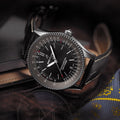  Shop Authentic Breitling Automatic 41mm Black Dial Black Leather Strap Watch for Men - A17326241B1P1 - Luxxuri