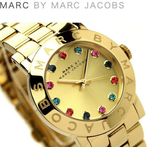  Shop Authentic Marc Jacobs Blade Gold Dial Gold Steel Strap Watch for Women - MBM3141 - Luxxuri