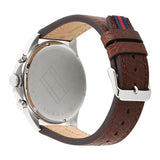  Shop Authentic Tommy Hilfiger Dean Multifunctional Blue Dial Brown Leather Strap Watch for Men - 1791275 - Luxxuri