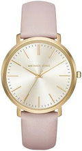  Shop Authentic Michael Kors Jaryn Quartz Gold Dial Pink Leather Strap Watch For Women - MK2471 - Luxxuri