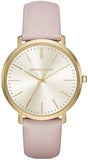  Shop Authentic Michael Kors Jaryn Quartz Gold Dial Pink Leather Strap Watch For Women - MK2471 - Luxxuri