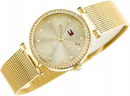  Shop Authentic Tommy Hilfiger Lynn Quartz Gold Dial Gold Mesh Bracelet Watch For Women - 1781864 - Luxxuri