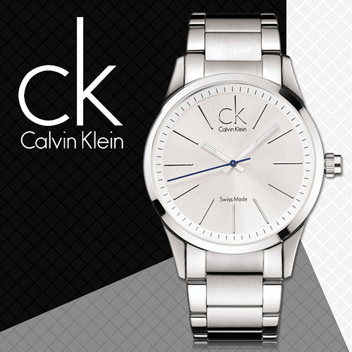  Shop Authentic Calvin Klein Bold White Dial Silver Steel Strap Watch for Men - K2241120 - Luxxuri