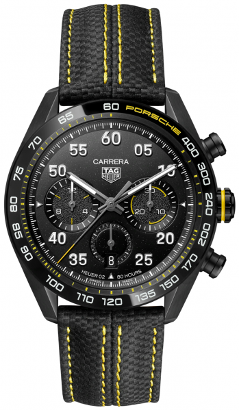  Shop Authentic Tag Heuer Carrera x Porsche Automatic Chronograph Black Dial Black Nylon Strap Watch for Men - CBN2A1H.FC6512 - Luxxuri
