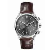  Shop Authentic Tag Heuer Carrera Chronograph Grey Dial Brown Leather Strap Watch for Men - CBN2012.FC6483 - Luxxuri