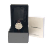  Shop Authentic Emporio Armani Dress Quartz Silver Dial Brown Leather Strap Watch For Women - AR11063 - Luxxuri