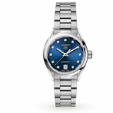  Shop Authentic Tag Heuer Carrera Diamonds Blue Dial Silver Steel Strap Watch for Women - WBN2413.BA0621 - Luxxuri