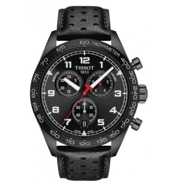  Shop Authentic Tissot T Sport PRS 516 Chronograph Black Dial Black Leather Strap Watch for Men - T131.617.36.051.00 - Luxxuri