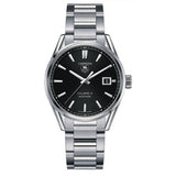  Shop Authentic Tag Heuer Carrera Automatic Black Dial Silver Steel Strap Watch for Men - WAR211A.BA0782 - Luxxuri