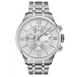  Shop Authentic Tissot Chemin des Tourelles Automatic Chronograph White Dial Silver Steel Strap Watch for Men - T099.427.11.038.00 - Luxxuri