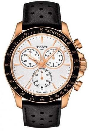  Shop Authentic Tissot V8 Quartz Chronograph White Dial Black Rubber Strap Watch For Men - T106.417.36.031.00 - Luxxuri