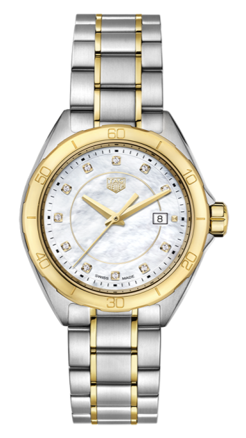  Shop Authentic Tag Heuer Formula 1 Diamonds Mother of Pearl White Dial Two Tone Steel Strap Watch for Women - WBJ1421.BB0648 - Luxxuri