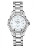  Shop Authentic Tag Heuer Aquaracer Diamonds Mother of Pearl Dial Silver Steel Strap Watch for Women - WBD131B.BA0748 - Luxxuri