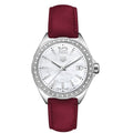  Shop Authentic Tag Heuer Formula 1 Quartz Mother of Pearl Dial Red Leather Strap Watch for Women - WBJ131A.FC8253 - Luxxuri