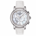  Shop Authentic Tissot Dressport Chronograph Mother of Pearl Dial White Leather Strap Watch for Women - T050.217.17.117.00 - Luxxuri