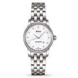  Shop Authentic Mido Baroncelli Automatic Mother Of Pearl Dial Silver Steel Strap Watch For Women - M7600.4.69.1 - Luxxuri
