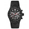  Shop Authentic Tag Heuer Carrera Automatic Chronograph Black Dial Black Rubber Strap Watch for Men - CBG2A90.FT6173 - Luxxuri