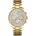  Shop Authentic Guess Multi-function Diamonds White Dial Gold Steel Strap Watch for Women - W0559L2 - Luxxuri