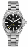  Shop Authentic Tag Heuer Aquaracer Automatic Caliber 5 Black Dial Silver Steel Strap Watch for Men - WBD2110.BA0928 - Luxxuri