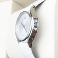  Shop Authentic Calvin Klein Skirt White Dial White Leather Strap Watch for Women - K2U231K6 - Luxxuri