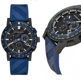  Shop Authentic Burberry The City Sport Chronograph Black Dial Blue Rubber Strap Watch For Men - BU9807 - Luxxuri