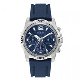  Shop Authentic Guess Commander Blue Dial Blue Rubber Strap Watch for Men - GW0211G1 - Luxxuri