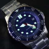  Shop Authentic Citizen Promaster Mechanical Blue Dial Silver Steel Strap Watch For Men - NJ0121-89L - Luxxuri